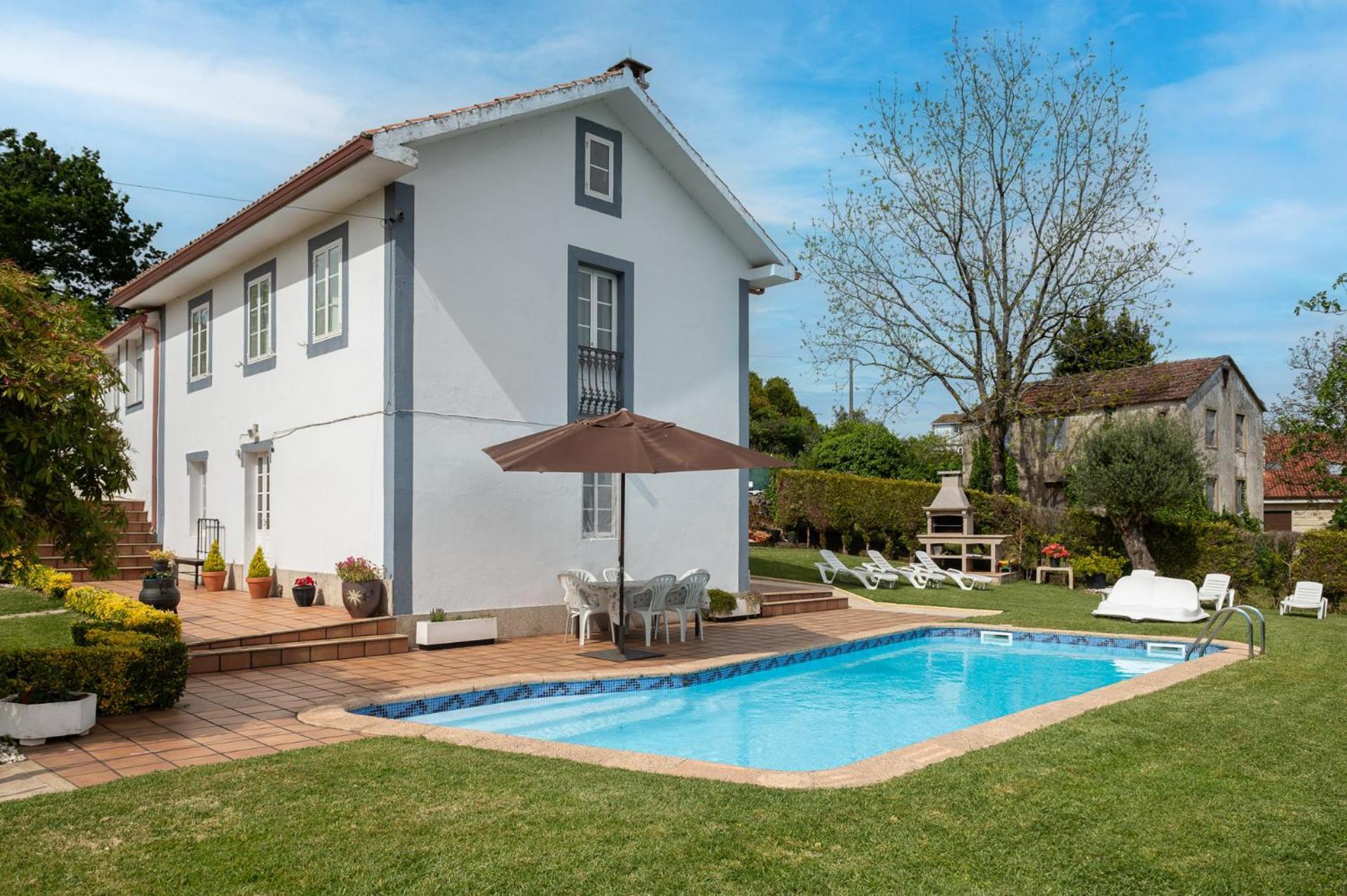 Casa Tarrio Con Piscina - Santiago De Compostela Villa Boqueixon Ngoại thất bức ảnh