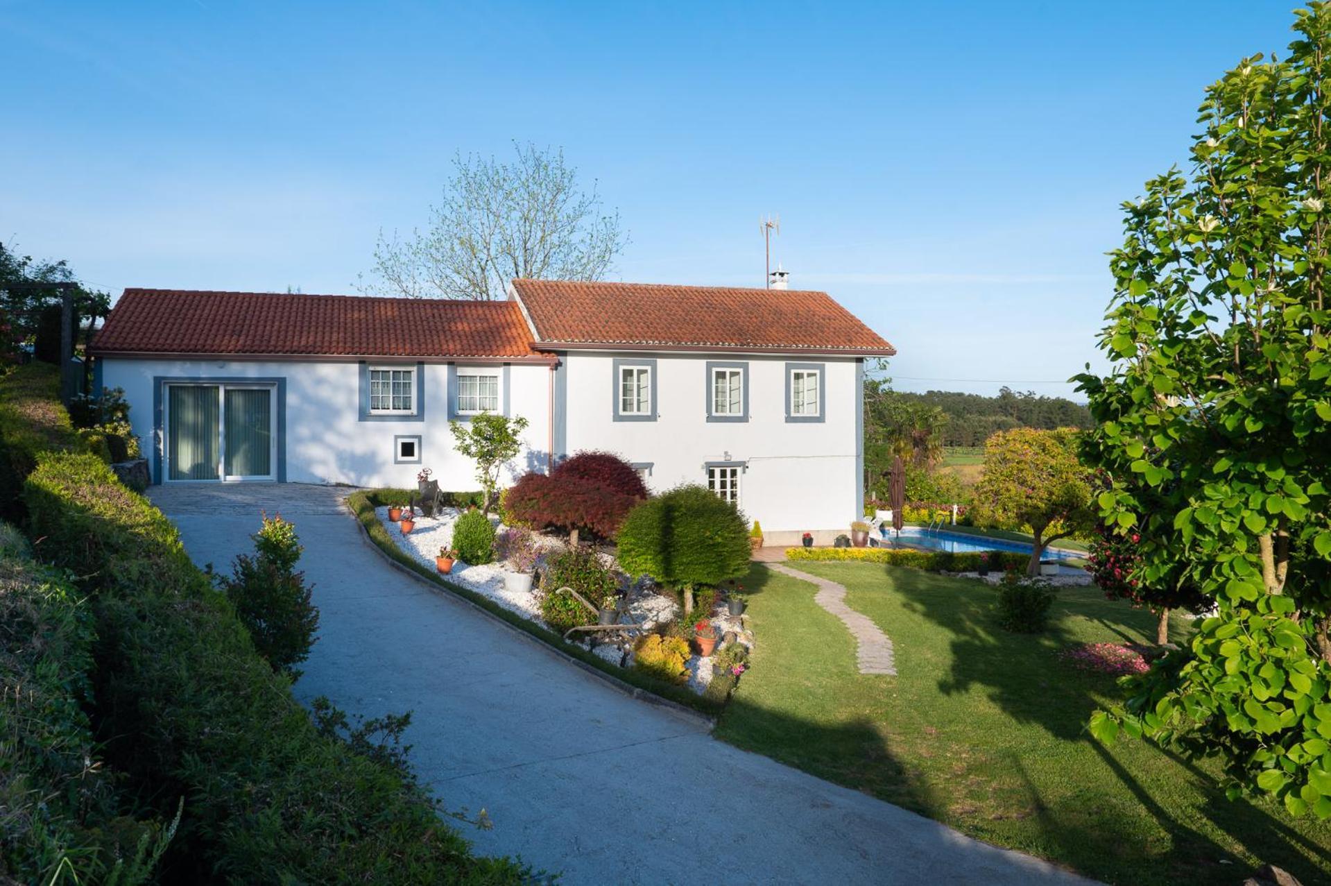 Casa Tarrio Con Piscina - Santiago De Compostela Villa Boqueixon Ngoại thất bức ảnh